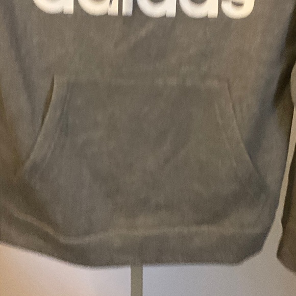 Adidas Gray Hoodie with White Logo - Picture 5 of 6